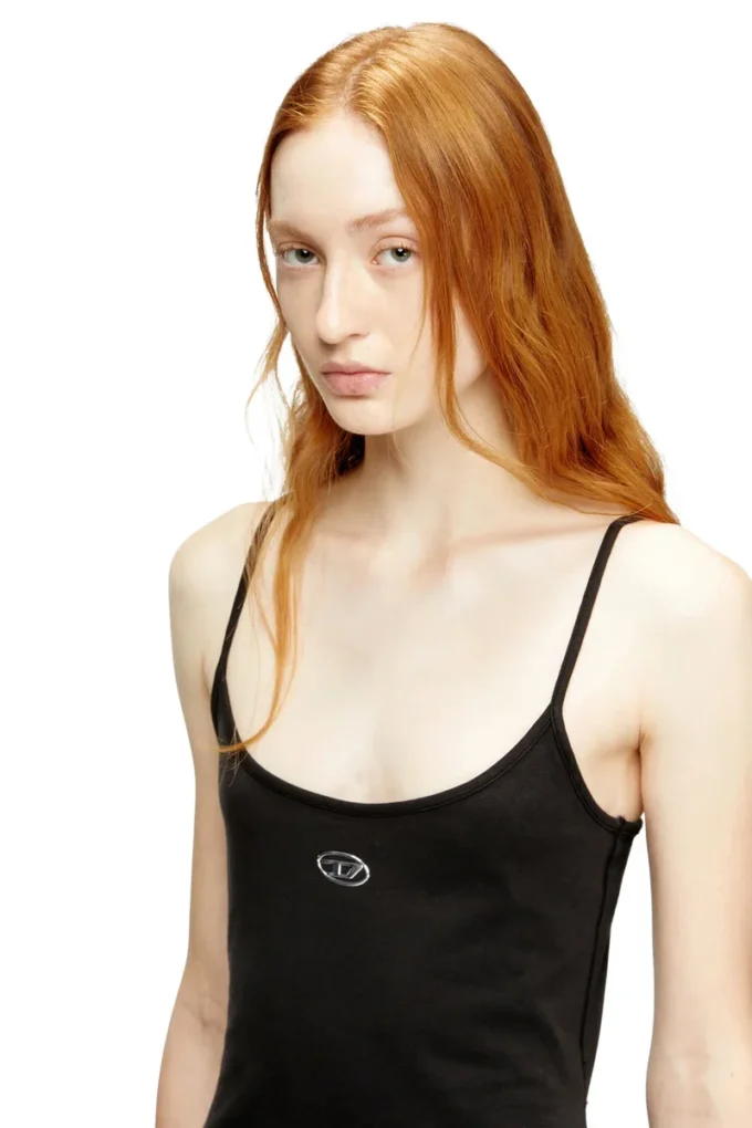 d-newhop-od Mini dress in cotton with Oval D logo d-newhop-od Mini dress in cotton with Oval D logo