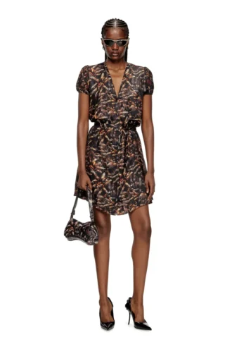d-ollish Viscose dress with waist belt