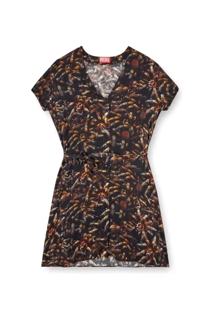 d-ollish Viscose dress with waist belt d-ollish Viscose dress with waist belt
