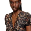 d-ollish Viscose dress with waist belt d-ollish Viscose dress with waist belt