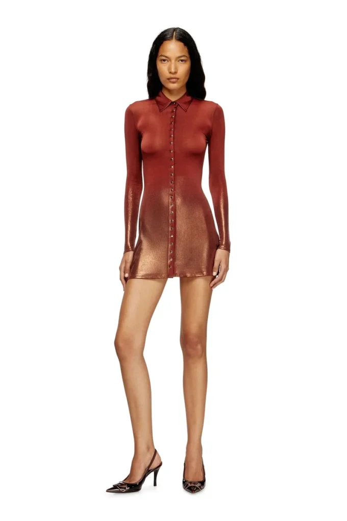 d-pol Polo mini dress with front buttons d-pol Polo mini dress with front buttons