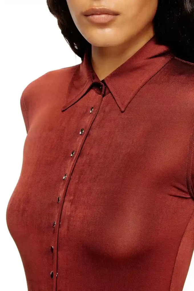 d-pol Polo mini dress with front buttons d-pol Polo mini dress with front buttons