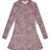 d-polyna Lycra dress with bouclé print d-polyna Lycra dress with bouclé print