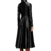 d-ragon Midi coat dress with biker details