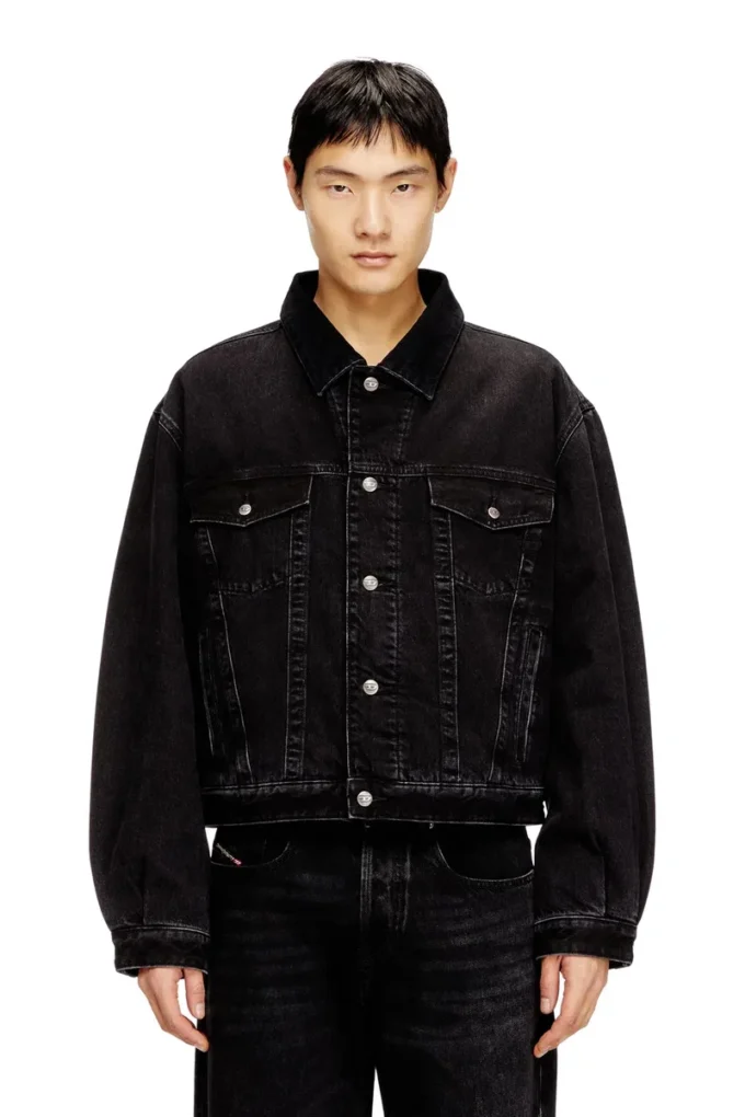 d-ranger-t Padded trucker jacket in denim d-ranger-t Padded trucker jacket in denim