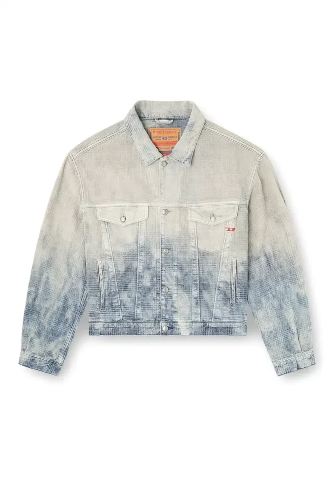 d-ranger Trucker jacket in Prince of Wales jacquard denim d-ranger Trucker jacket in Prince of Wales jacquard denim
