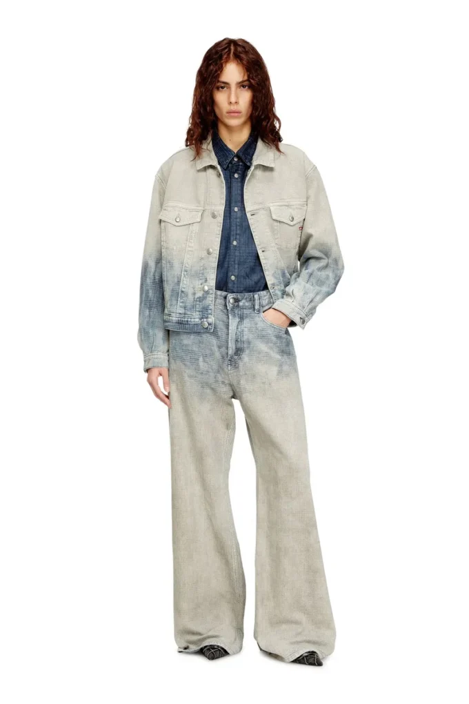 d-ranger Trucker jacket in Prince of Wales jacquard denim d-ranger Trucker jacket in Prince of Wales jacquard denim