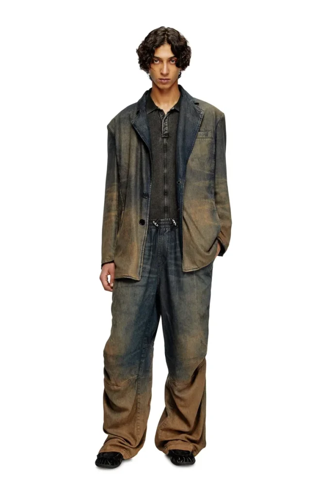 d-reg-s Blazer in fluid shaded denim d-reg-s Blazer in fluid shaded denim