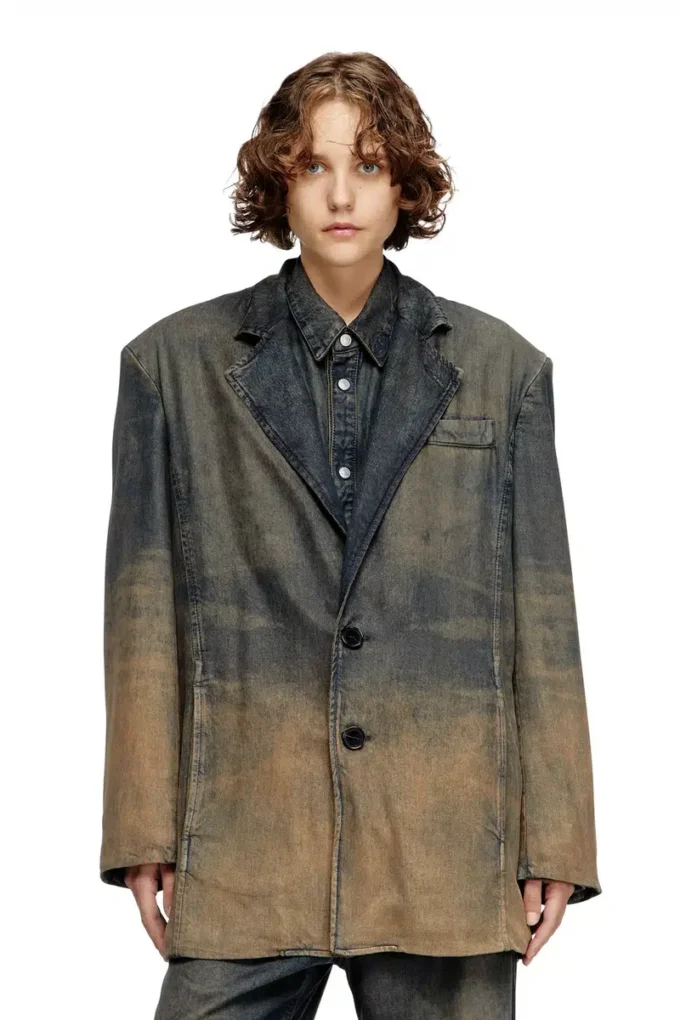 d-reg-s Blazer in fluid shaded denim d-reg-s Blazer in fluid shaded denim