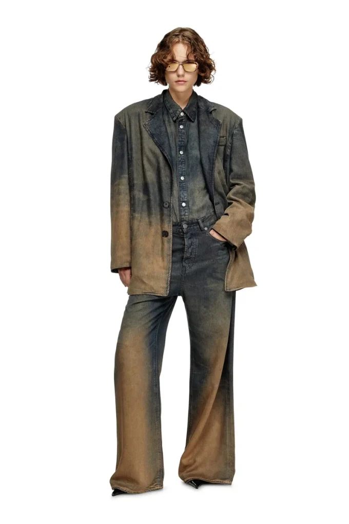 d-reg-s Blazer in fluid shaded denim d-reg-s Blazer in fluid shaded denim