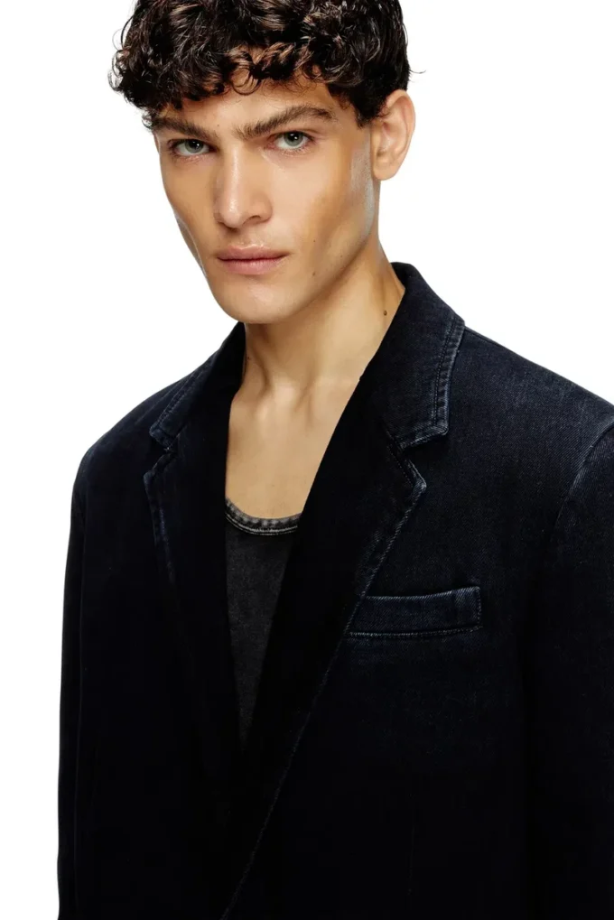 d-reger-d Blazer in lightly treated denim d-reger-d Blazer in lightly treated denim