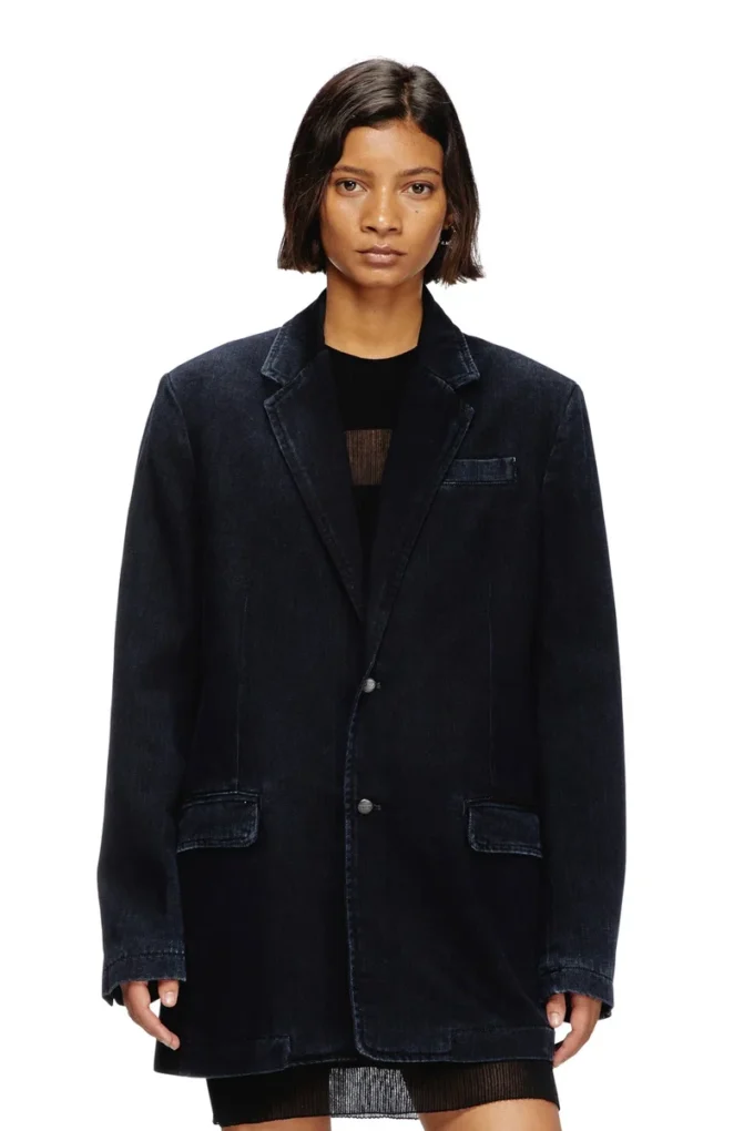 d-reger-d Blazer in lightly treated denim d-reger-d Blazer in lightly treated denim