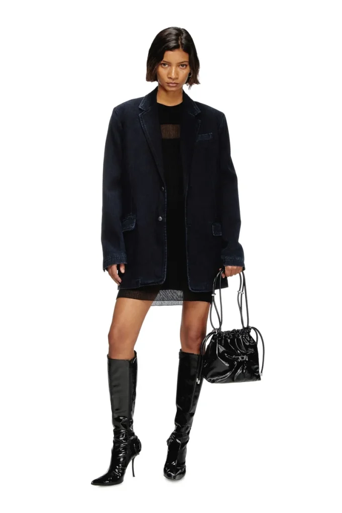 d-reger-d Blazer in lightly treated denim d-reger-d Blazer in lightly treated denim