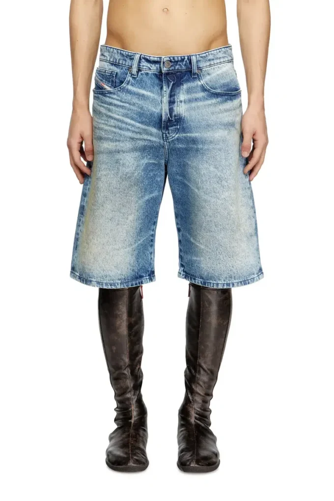 d-rixford-s Denim shorts with lyrics print d-rixford-s Denim shorts with lyrics print