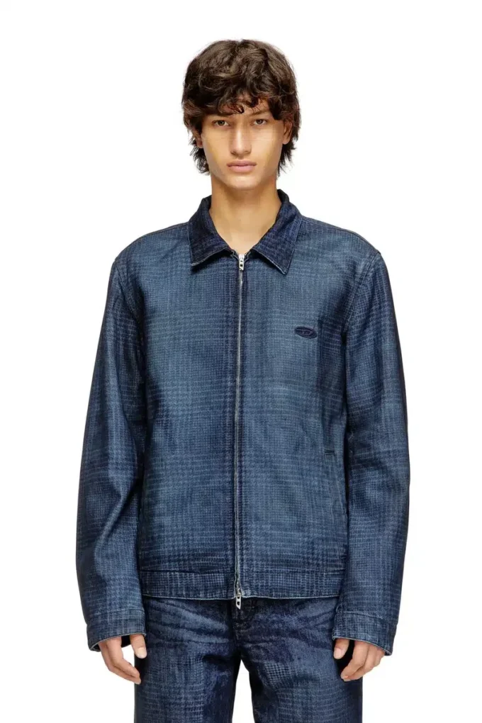 d-roheen-s Jacket in Prince of Wales denim d-roheen-s Jacket in Prince of Wales denim