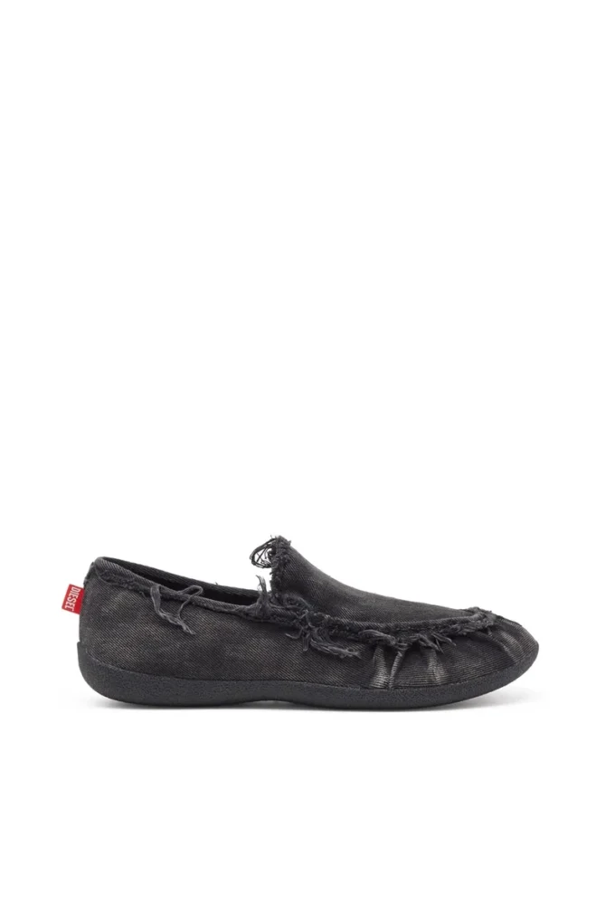 d-shock moc D-Shock-Distressed denim loafers d-shock moc D-Shock-Distressed denim loafers