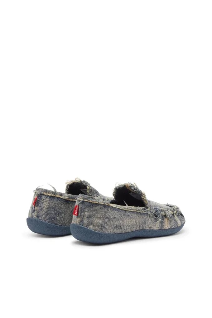 d-shock moc D-Shock-Distressed denim loafers d-shock moc D-Shock-Distressed denim loafers