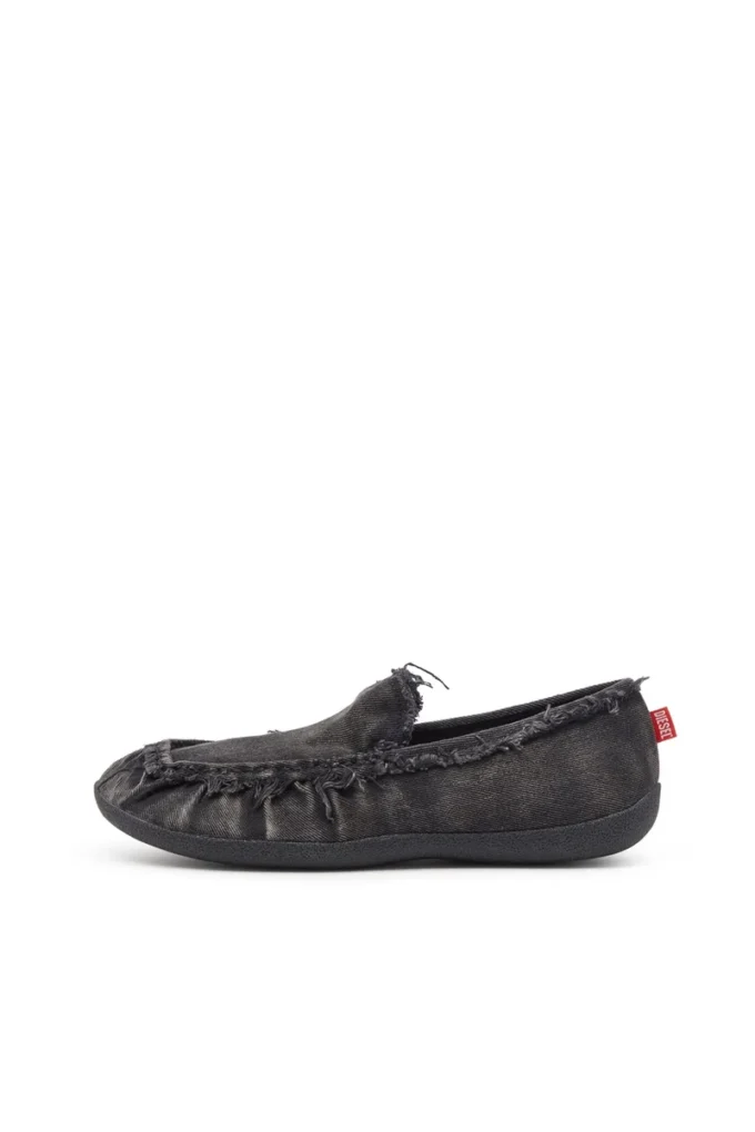 d-shock moc D-Shock-Distressed denim loafers d-shock moc D-Shock-Distressed denim loafers