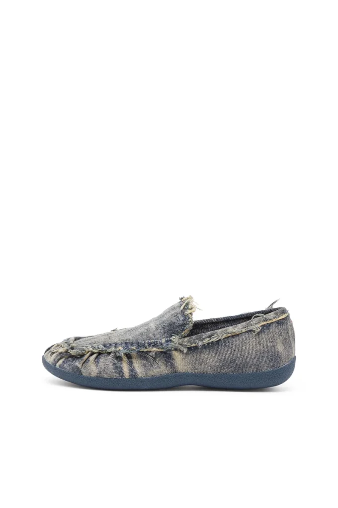 d-shock moc D-Shock-Distressed denim loafers d-shock moc D-Shock-Distressed denim loafers