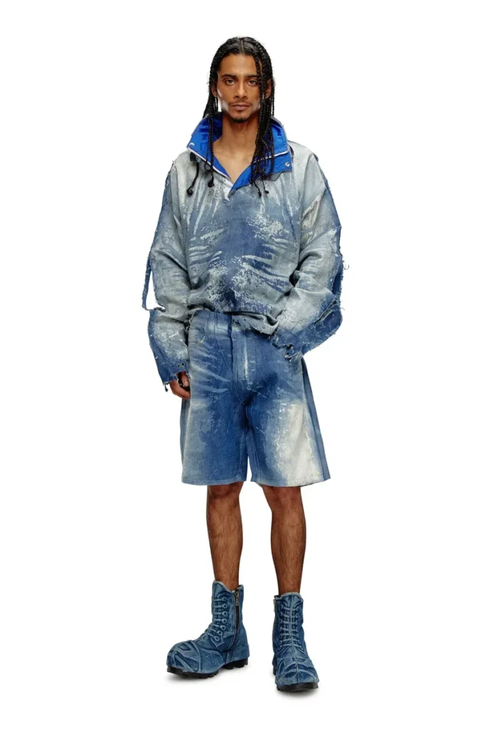 d-shorty-fse Shorts in peel-off denim d-shorty-fse Shorts in peel-off denim