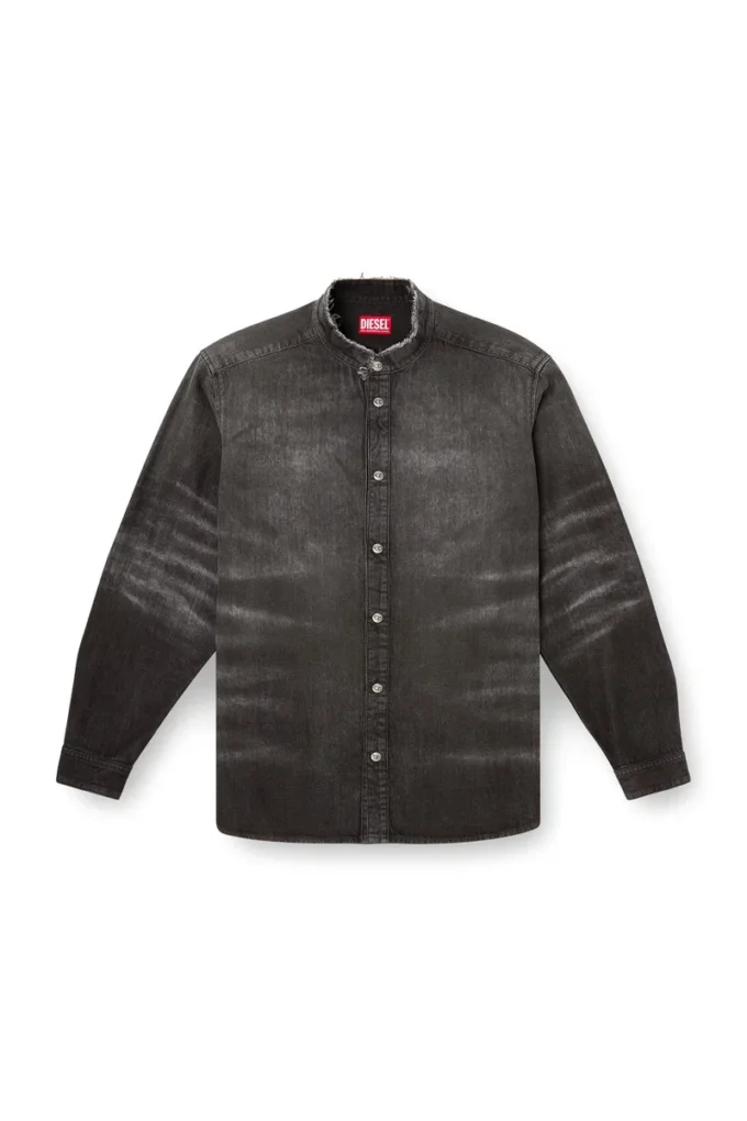 d-simply-fsh Shirt in distressed honeycomb denim d-simply-fsh Shirt in distressed honeycomb denim