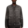 d-simply-fsh Shirt in distressed honeycomb denim d-simply-fsh Shirt in distressed honeycomb denim