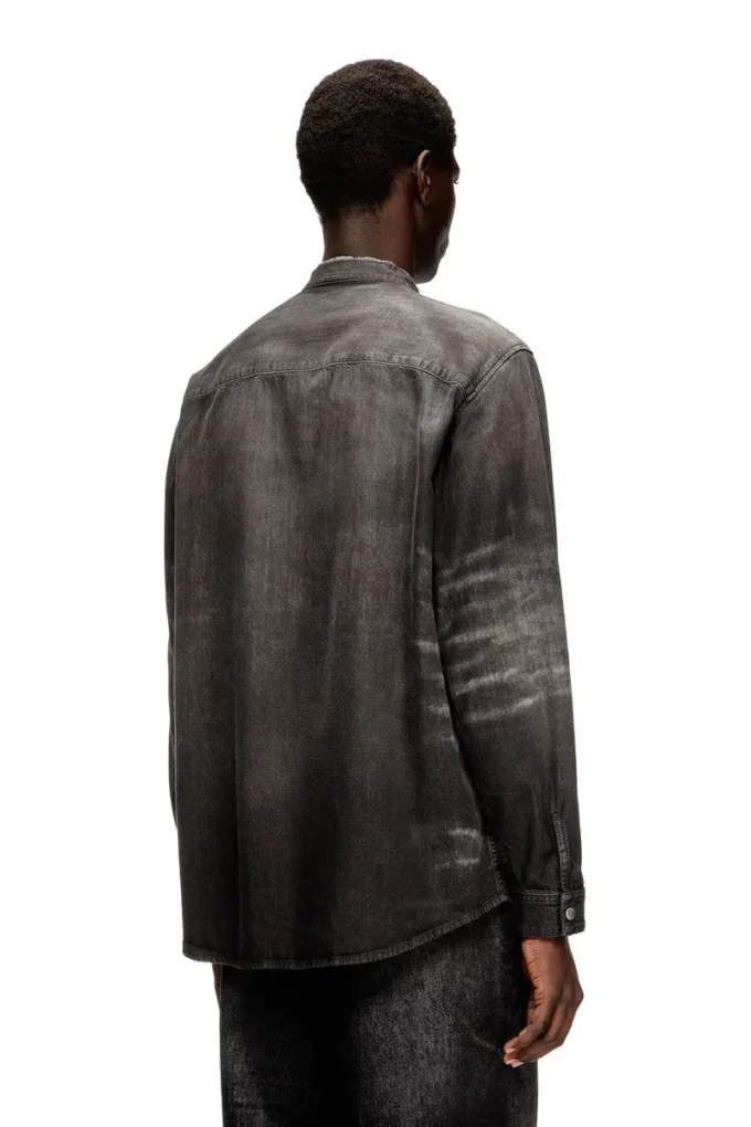 d-simply-fsh Shirt in distressed honeycomb denim d-simply-fsh Shirt in distressed honeycomb denim