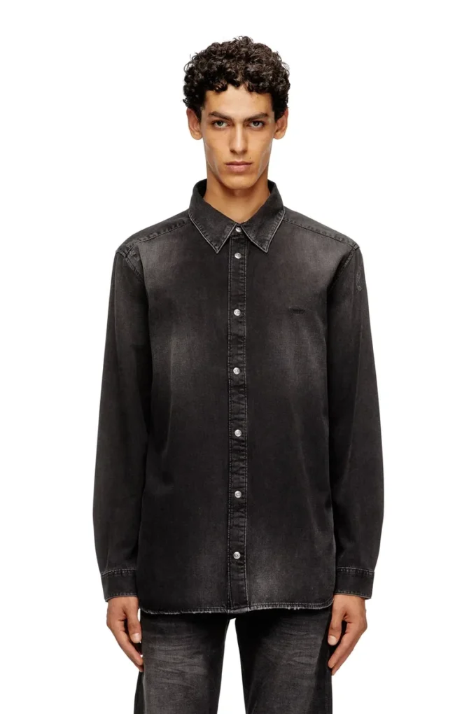 d-simply Long-sleeve denim shirt d-simply Long-sleeve denim shirt