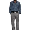 d-simply-s13 Shirt in fluid Prince of Wales denim d-simply-s13 Shirt in fluid Prince of Wales denim