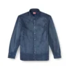 d-simply-s13 Shirt in fluid Prince of Wales denim d-simply-s13 Shirt in fluid Prince of Wales denim