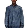 d-simply-s13 Shirt in fluid Prince of Wales denim d-simply-s13 Shirt in fluid Prince of Wales denim