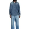 d-simply-s15 Denim shirt with back embroidery d-simply-s15 Denim shirt with back embroidery