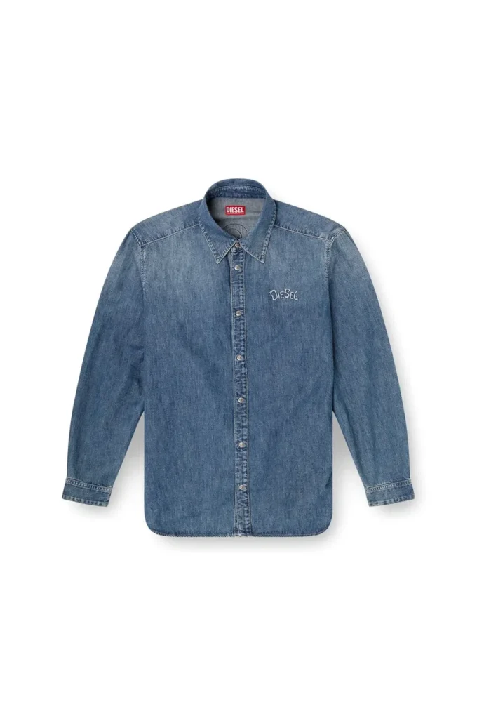 d-simply-s15 Denim shirt with back embroidery d-simply-s15 Denim shirt with back embroidery