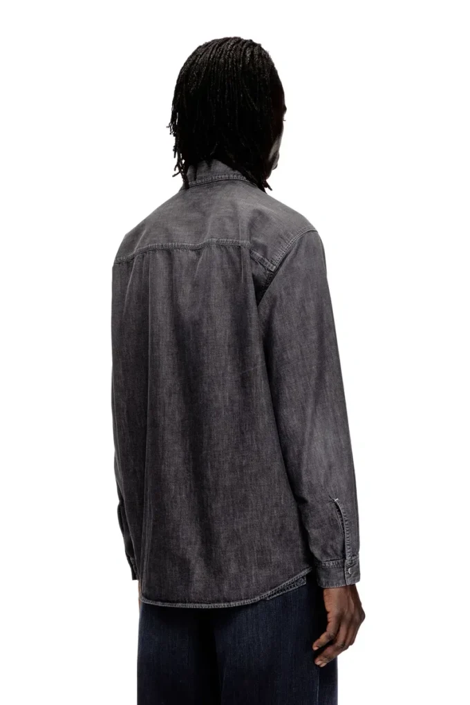 d-simply-s15 Denim shirt with embroidered emblem d-simply-s15 Denim shirt with embroidered emblem