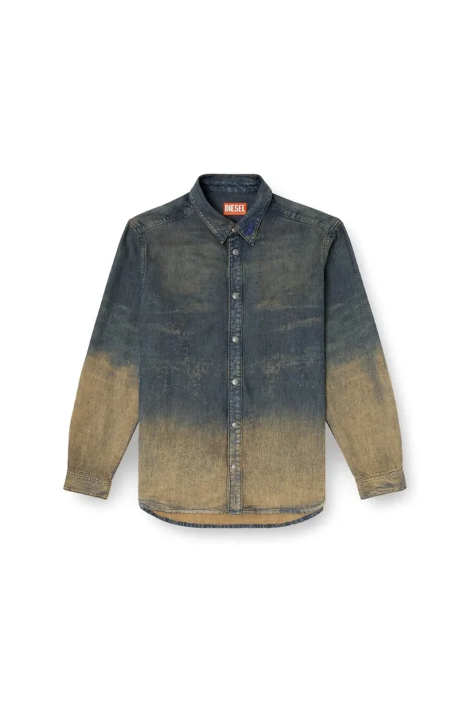 d-simply-s8 Shirt in fluid shaded denim d-simply-s8 Shirt in fluid shaded denim