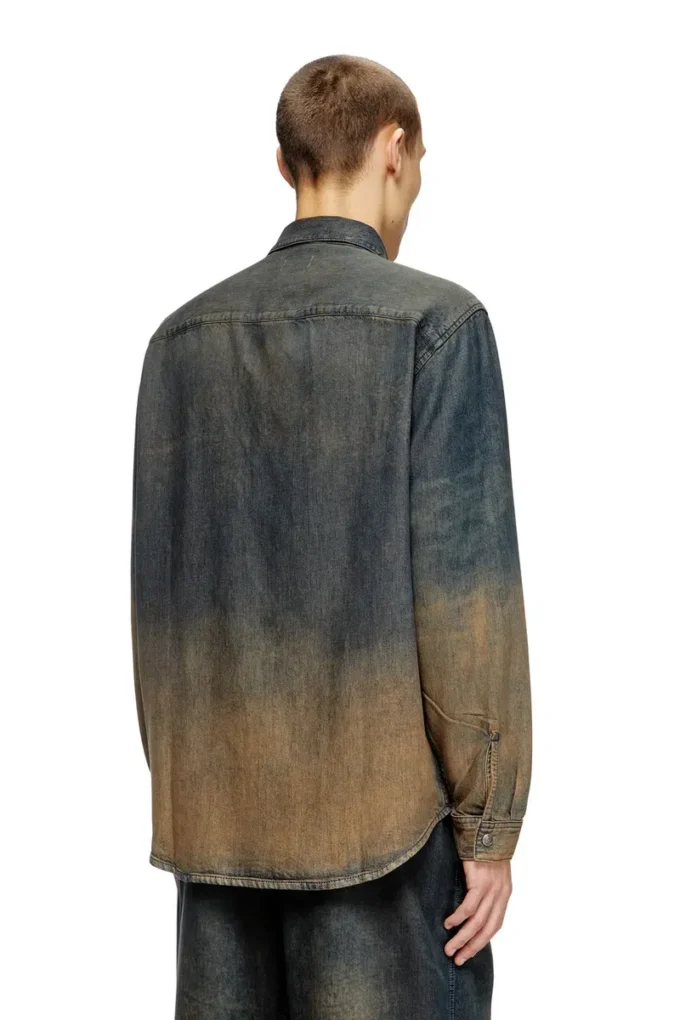 d-simply-s8 Shirt in fluid shaded denim d-simply-s8 Shirt in fluid shaded denim