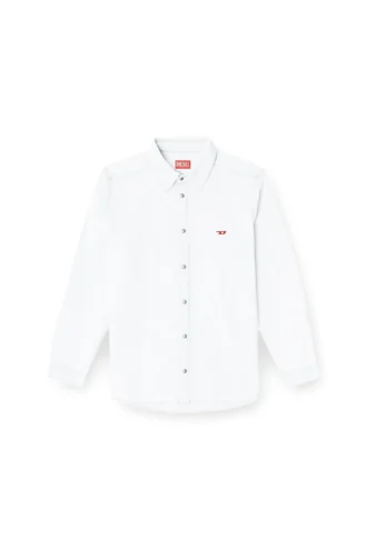 d-simply Shirt in bleach-effect denim