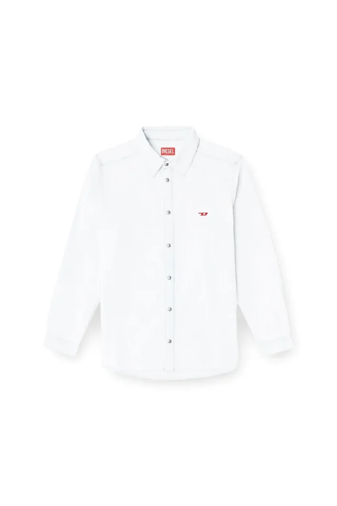 d-simply Shirt in bleach-effect denim d-simply Shirt in bleach-effect denim
