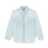 d-simply Shirt in bleach-effect denim