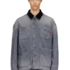 d-stack-u-l Utility-style denim jacket with contrasting collar d-stack-u-l Utility-style denim jacket with contrasting collar