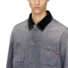 d-stack-u-l Utility-style denim jacket with contrasting collar d-stack-u-l Utility-style denim jacket with contrasting collar