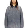 d-stack-u-l Utility-style denim jacket with contrasting collar d-stack-u-l Utility-style denim jacket with contrasting collar