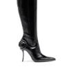 d-ten&half hb D-Ten&Half-Glossy knee-high boots with curved heel d-ten&half hb D-Ten&Half-Glossy knee-high boots with curved heel