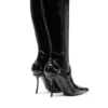 d-ten&half hb D-Ten&Half-Glossy knee-high boots with curved heel d-ten&half hb D-Ten&Half-Glossy knee-high boots with curved heel