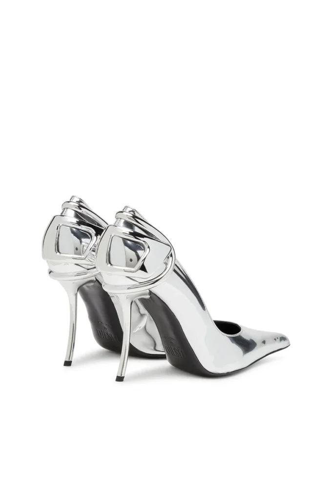 d-ten&half p D-Ten&Half-Metallic pumps with curved heel