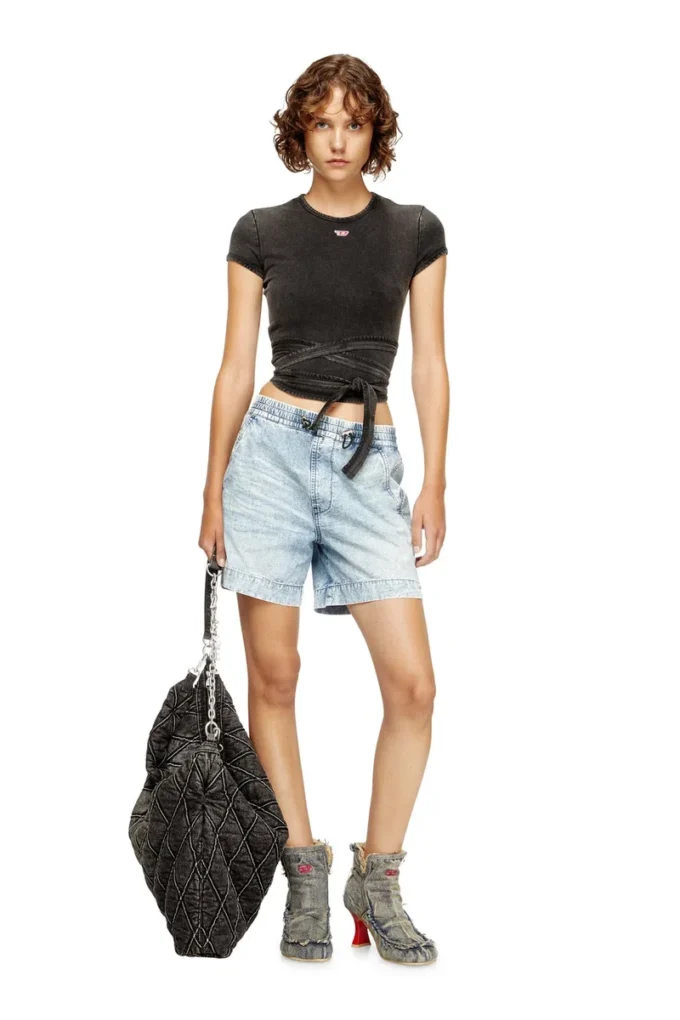 d-tenni-s Shorts in marbled denim d-tenni-s Shorts in marbled denim