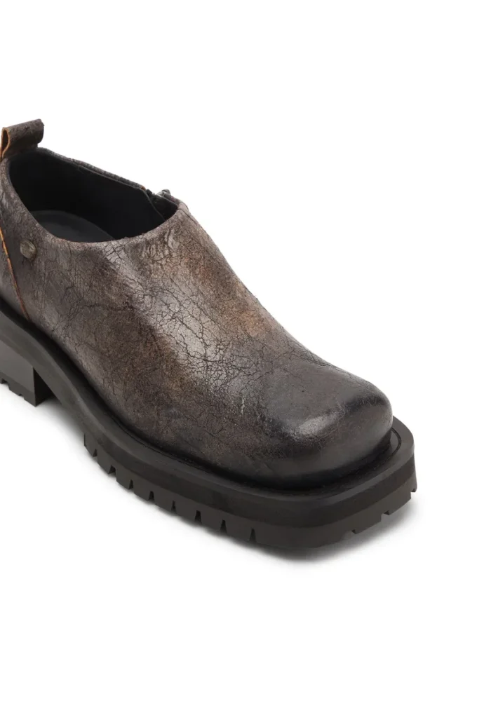 d-texan clog D-Texan-Zipped shoes in distressed crackled suede d-texan clog D-Texan-Zipped shoes in distressed crackled suede