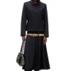 o-grace-bond Drop-waist skirt in neoprene-bonded fabric o-grace-bond Drop-waist skirt in neoprene-bonded fabric