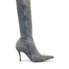 d-venus kb d D-Venus – Denim boots with logo plaque d-venus kb d D-Venus – Denim boots with logo plaque