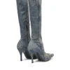 d-venus kb d D-Venus – Denim boots with logo plaque d-venus kb d D-Venus – Denim boots with logo plaque